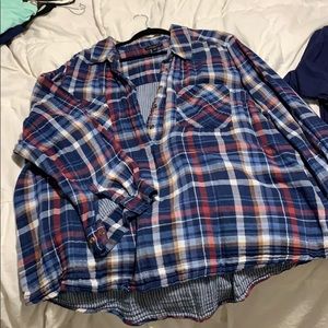 Lane Bryant thick flannel blouse